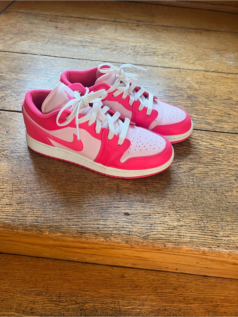 Nike Kids Hot Pink & Light Pink Low Top Sneakers